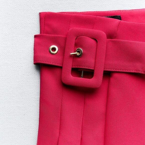 Zara pleated buckle mini skirt - Picture 4 of 5